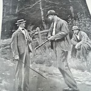 What Time is it By Your Watch - Hunting Scene - 1904 A.B. Frost Art Print V14-3